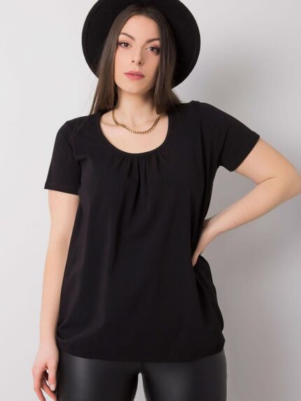 Ultra Soft Plus Size Womens Short Sleeve Round Neck TShirt Everyday Comfort (167928)