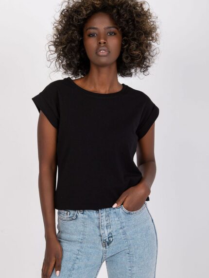 Effortless Style Womens Classic Short Sleeve Round Neck T Shirt Everyday Wear (168472)