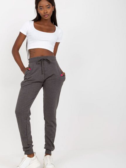 Ultra Soft High Waisted Tie Waist Sweatpants with Side Pockets (169715)