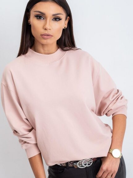 Luxury Breathable Cotton Sweatshirt Long Sleeves Stand Collar Perfect Comfort (169759)