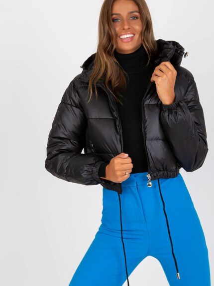 Ultra Warm Quilted Down Jacket Women's Long Sleeve Zippered Hood Pockets (170722)