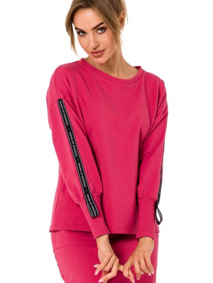 Ultimate Style Casual Cut Sweatshirt Original Logo Stripes Versatile Basic Outfit Essential (177616)