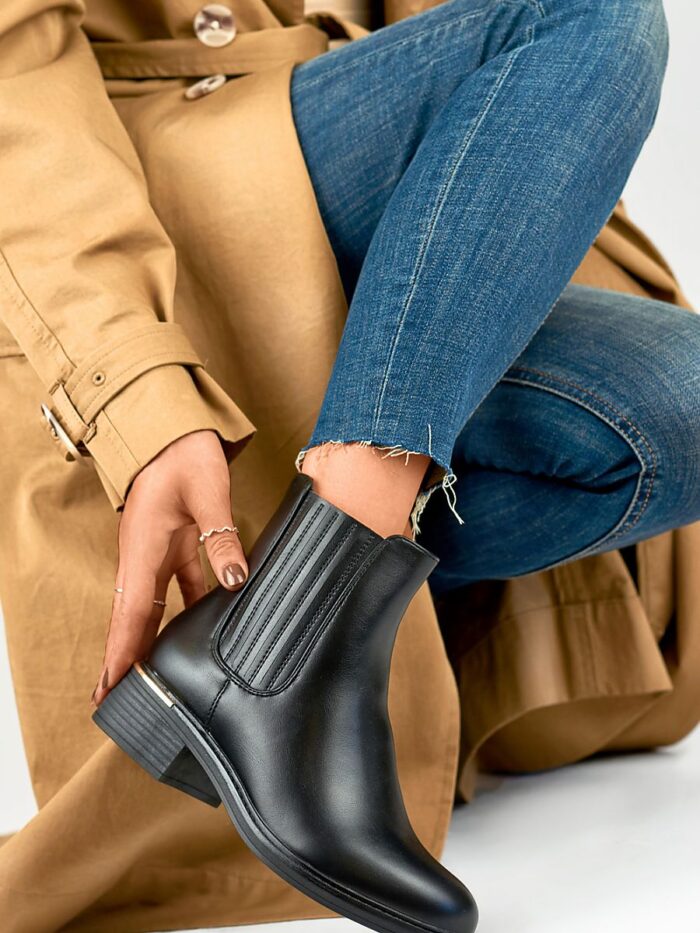 Elegant Eco Leather Ankle Boots FallWinter Style Comfort (121385) lomora.store