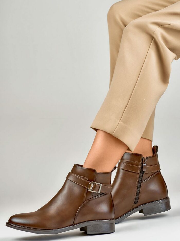 Elegant Eco Leather Ankle Boots Autumn Winter Comfort Style (233365) lomora.store