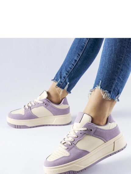 Purple Eco Leather Platform Sneakers Superior Comfort Style and Durability (207586)