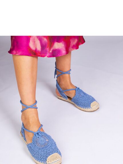 Gemre Relis Blue Flat Wedge Espadrilles Premium Comfort Style (212463)