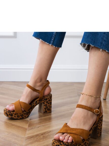 Elegant Suede Eco Leather Sandals Timeless Style Comfort & Height (213413)
