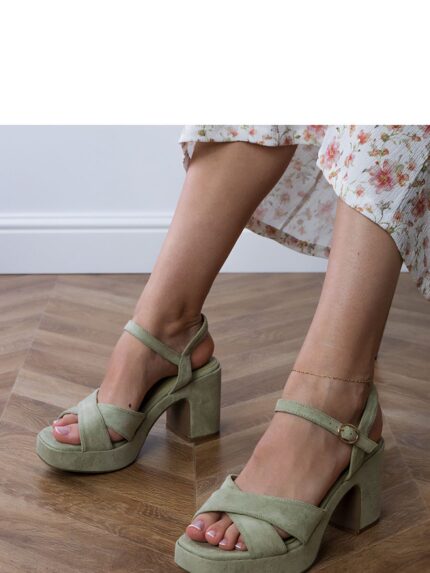 Elegant Suede Eco Leather Sandals Exquisite Comfort & Style 95cm Heel (213414)