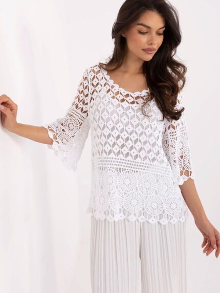 Effortless Boho Chic Two Piece Set Breathable Cotton Blouse & Viscose Camisole Top (213441)