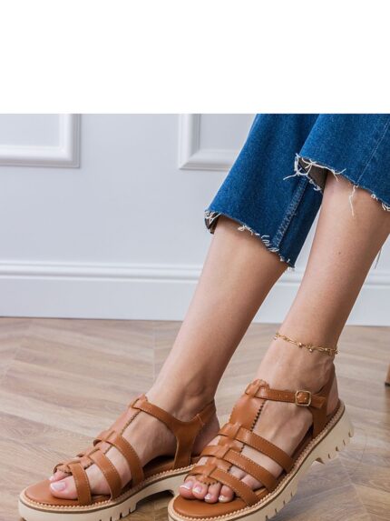 Vegan Leather Gladiator Sandals Women's Stylish Comfortable Summer Footwear Boho Chic Adjustable Buckle Heel (213712)
