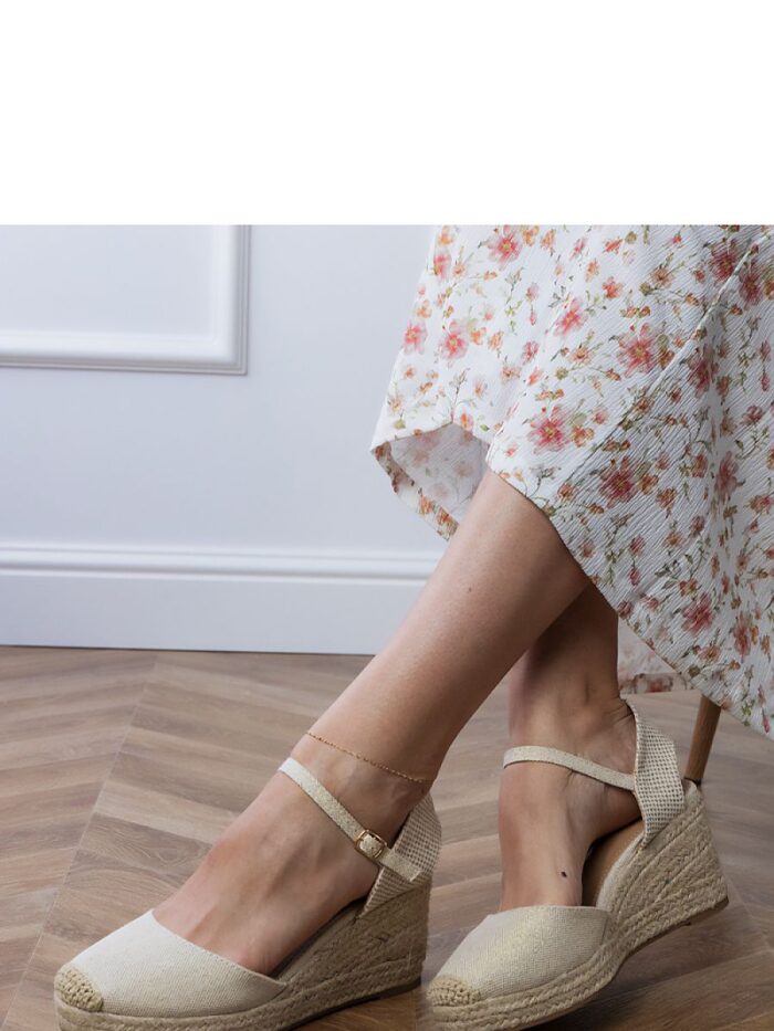 Elegant Summer Espadrille Wedge Sandals Breathable Fabric Buckle Closure Comfortable Eco Leather Insole (213734) - Image 2