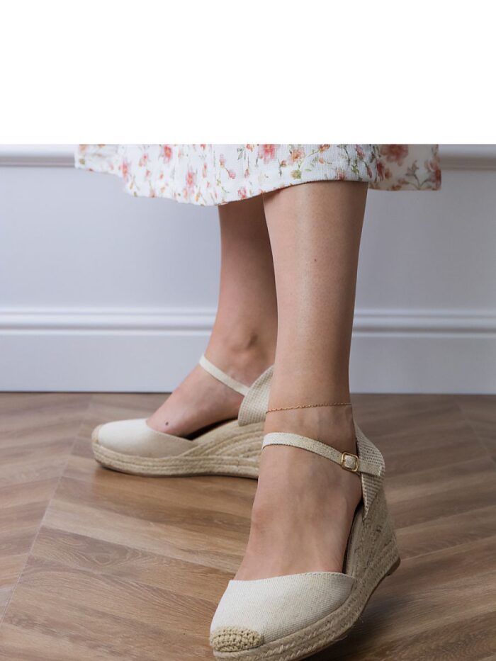 Elegant Summer Espadrille Wedge Sandals Breathable Fabric Buckle Closure Comfortable Eco Leather Insole (213734) - Image 3