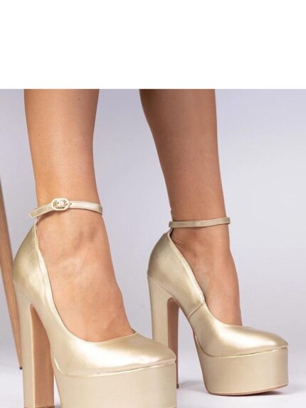 Golden High Heel Pumps Gemre Elegant Comfortable Women's Shoes Perfect for Weddings and Parties (213754)