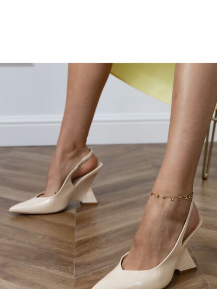 Elegant Patent Leather Women's Sandals Pointed Toe High Heel Pumps Chic Evening Shoes (214637)