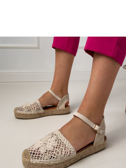 Lace Up Espadrille Sandals Breathable Fabric Eco Leather Insole Perfect Summer Style (214647)