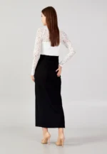 Long Sleeve Midi Viscose Column Regular Casual Dress (212311) - Image 2