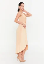 Sleeveless Midi Lycra Column Regular Evening Dress (212304) - Image 3