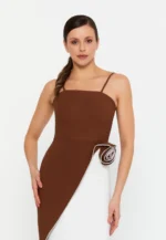 Sleeveless Midi Viscose Column Regular Casual Dress (212315) - Image 4