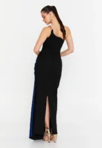 One Shoulder Maxi Viscose Mermaid Regular Evening Dress (212313) - Image 4