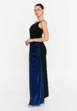 One Shoulder Maxi Viscose Mermaid Regular Evening Dress (212313) - Image 3